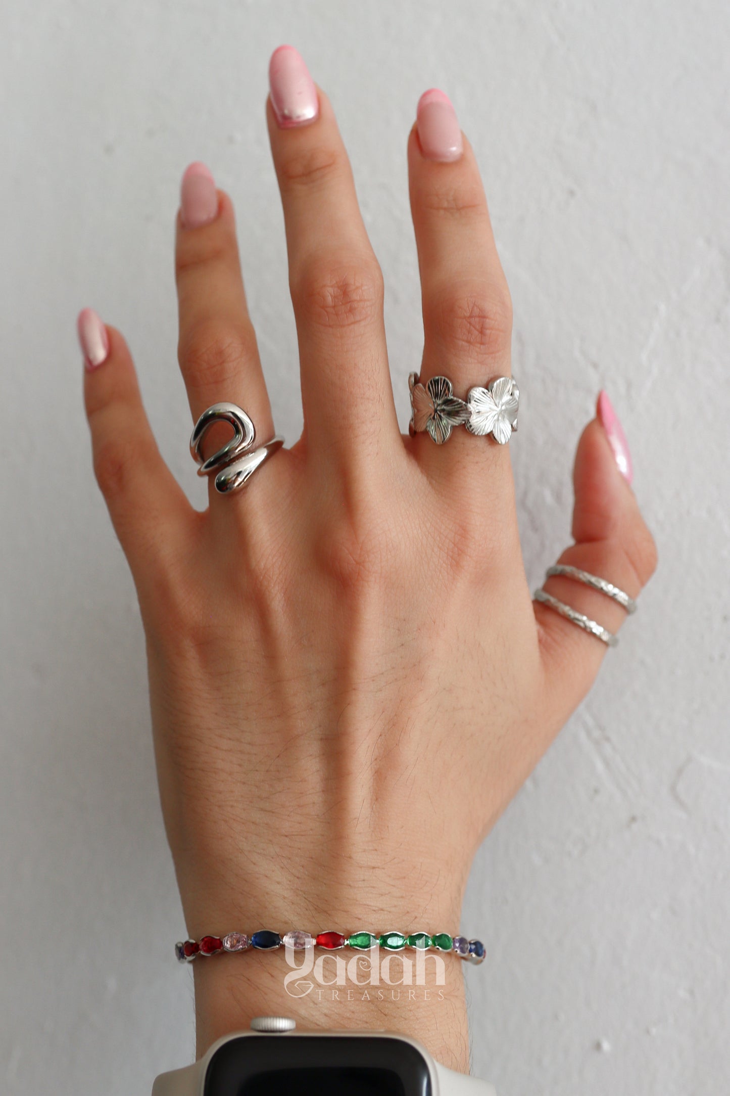 Flower Silver Ring