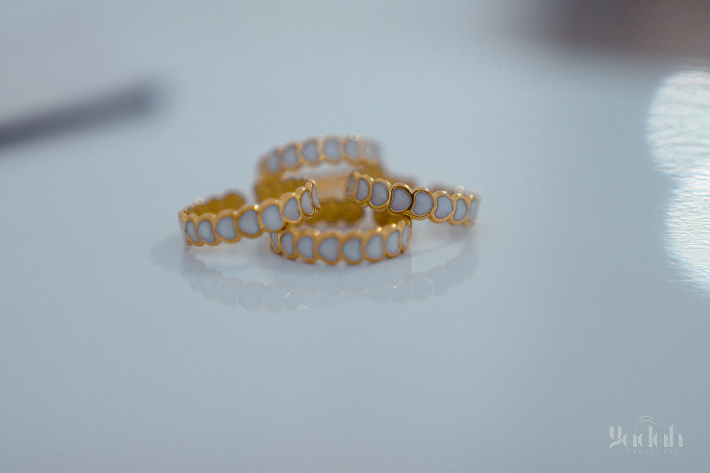 White Heart Ring