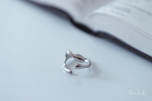 Bone Silver Ring