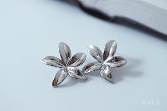 Flower Silver Earrings