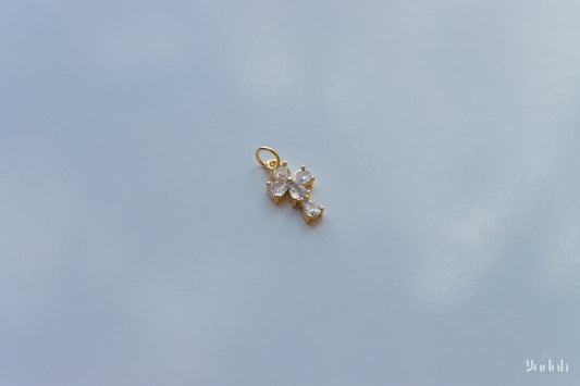 Cruz con Diamantes Mini Charm