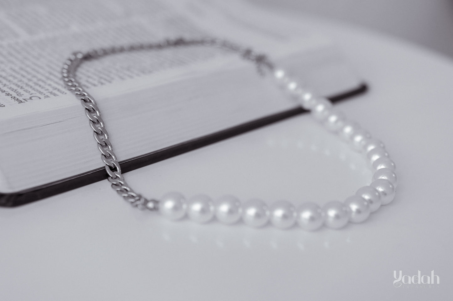 Pearls Silver Necklace