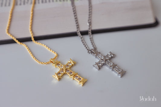 Rope Cross Necklace