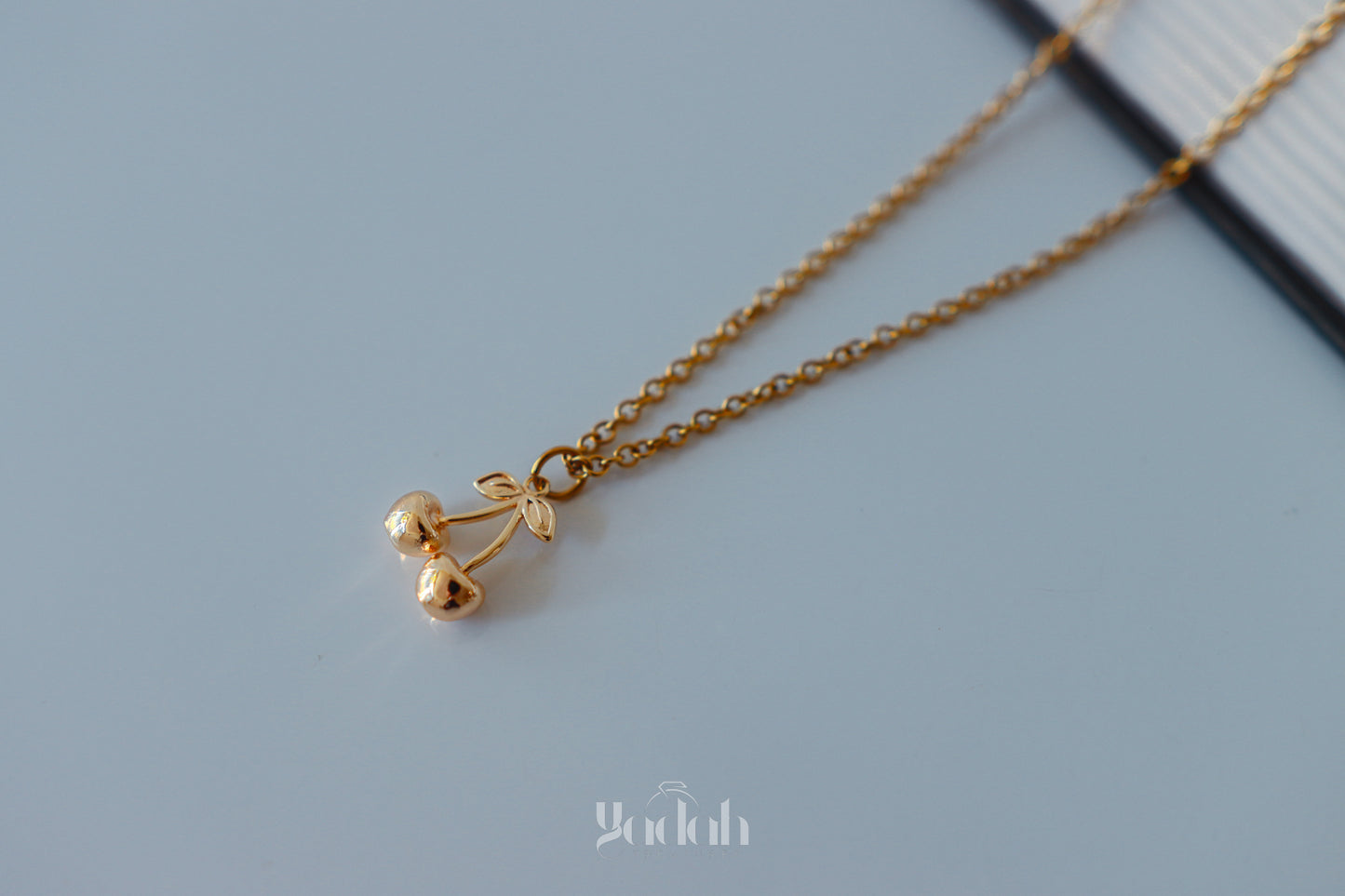 Gold Cherry Necklace